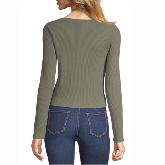 NWT Arizona Long Sleeve Henley Shirt Size Medium - Picture 7 of 7